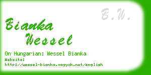 bianka wessel business card